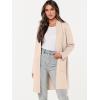 image:imageANRABESS Cardigan Sweater for Women Casual 2025 Fall Fashion Coat Long Sleeve Open Front Knit Coatigan OutwearBeige