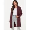 image:imageANRABESS Cardigan Sweater for Women Casual 2025 Fall Fashion Coat Long Sleeve Open Front Knit Coatigan OutwearBurgundy