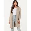 image:imageANRABESS Cardigan Sweater for Women Casual 2025 Fall Fashion Coat Long Sleeve Open Front Knit Coatigan OutwearLight Khaki