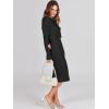 image:imageANRABESS Womens 2 Piece Outfits Sweater Dresses Set Midi Skirt Sets Long Sleeve Crop Top Bodycon Ribbed Knit Dress 2025 FallBlack