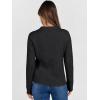 image:imageANRABESS Womens Cable Knit Sweaters Long Sleeve V Neck Sweater Tops Casual Pullover Polo Shirts 2025 Fall Fashion OutfitsBlack