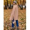 image:imageANRABESS Womens Long Cardigans Sweater 2025 Fall Dressy Casual Lapel Knit Warm Trench Coatigan Oversized Blazer Jacket CoatDeep Apricot