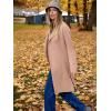 image:imageANRABESS Womens Long Cardigans Sweater 2025 Fall Dressy Casual Lapel Knit Warm Trench Coatigan Oversized Blazer Jacket CoatDeep Apricot