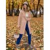 image:imageANRABESS Womens Long Cardigans Sweater 2025 Fall Dressy Casual Lapel Knit Warm Trench Coatigan Oversized Blazer Jacket CoatDeep Apricot
