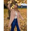 image:imageANRABESS Womens Long Cardigans Sweater 2025 Fall Dressy Casual Lapel Knit Warm Trench Coatigan Oversized Blazer Jacket CoatDeep Apricot