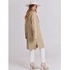 image:imageANRABESS Womens Long Cardigans Sweater 2025 Fall Dressy Casual Lapel Knit Warm Trench Coatigan Oversized Blazer Jacket CoatKhaki