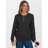 image:imageANRABESS Womens Long Sleeve Henley Shirts Button Down Tunic Tops Fall Lightweight Sweaters Business Casual Blouses 2025Black