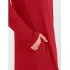 image:imageANRABESS Womens Long Sleeve Maxi Dresses 2025 Fall Outfits Casual Loose Split Travel Vacation T Shirt Dress with PocketsBright Red