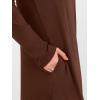 image:imageANRABESS Womens Long Sleeve Maxi Dresses 2025 Fall Outfits Casual Loose Split Travel Vacation T Shirt Dress with PocketsCoffee