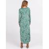 image:imageANRABESS Womens Long Sleeve Maxi Dresses 2025 Fall Outfits Casual Loose Split Travel Vacation T Shirt Dress with PocketsFloral Lake Blue