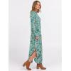image:imageANRABESS Womens Long Sleeve Maxi Dresses 2025 Fall Outfits Casual Loose Split Travel Vacation T Shirt Dress with PocketsFloral Lake Blue