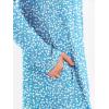 image:imageANRABESS Womens Long Sleeve Maxi Dresses 2025 Fall Outfits Casual Loose Split Travel Vacation T Shirt Dress with PocketsFloral Light Blue White