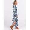 image:imageANRABESS Womens Long Sleeve Maxi Dresses 2025 Fall Outfits Casual Loose Split Travel Vacation T Shirt Dress with PocketsFloral Lily