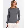 image:imageANRABESS Womens Long Sleeve Rolled Neck Casual Soft Lightweight Basic Pullover Sweater Top 2025 Fall Shirt Work OutfitsDark Grey
