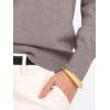 image:imageANRABESS Womens Long Sleeve Rolled Neck Casual Soft Lightweight Basic Pullover Sweater Top 2025 Fall Shirt Work OutfitsGrey Khaki
