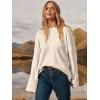 image:imageANRABESS Womens Oversized Sweaters 2025 Long Sleeve Fuzzy Knit Casual Chunky Pullover Sweater Fall Outfits ClothesAlmond  Parchment