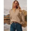 image:imageANRABESS Womens Oversized Sweaters 2025 Long Sleeve Fuzzy Knit Casual Chunky Pullover Sweater Fall Outfits ClothesApricot  Light Yellow