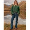 image:imageANRABESS Womens Oversized Sweaters 2025 Long Sleeve Fuzzy Knit Casual Chunky Pullover Sweater Fall Outfits ClothesArmy Green