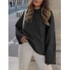 image:imageANRABESS Womens Oversized Sweaters 2025 Long Sleeve Fuzzy Knit Casual Chunky Pullover Sweater Fall Outfits ClothesBlack