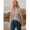 image:imageANRABESS Womens Oversized Sweaters 2025 Long Sleeve Fuzzy Knit Casual Chunky Pullover Sweater Fall Outfits ClothesGray Purple
