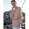 image:imageANRABESS Womens Oversized Sweaters 2025 Long Sleeve Fuzzy Knit Casual Chunky Pullover Sweater Fall Outfits ClothesGray Purple