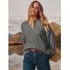 image:imageANRABESS Womens Oversized Sweaters 2025 Long Sleeve Fuzzy Knit Casual Chunky Pullover Sweater Fall Outfits ClothesGrey