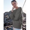 image:imageANRABESS Womens Oversized Sweaters 2025 Long Sleeve Fuzzy Knit Casual Chunky Pullover Sweater Fall Outfits ClothesGrey