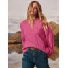 image:imageANRABESS Womens Oversized Sweaters 2025 Long Sleeve Fuzzy Knit Casual Chunky Pullover Sweater Fall Outfits ClothesHot Pink