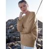 image:imageANRABESS Womens Oversized Sweaters 2025 Long Sleeve Fuzzy Knit Casual Chunky Pullover Sweater Fall Outfits ClothesKhaki  Light Camel