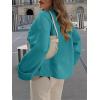 image:imageANRABESS Womens Oversized Sweaters 2025 Long Sleeve Fuzzy Knit Casual Chunky Pullover Sweater Fall Outfits ClothesLake Green Blue