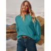 image:imageANRABESS Womens Oversized Sweaters 2025 Long Sleeve Fuzzy Knit Casual Chunky Pullover Sweater Fall Outfits ClothesLake Green Blue