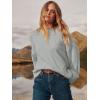 image:imageANRABESS Womens Oversized Sweaters 2025 Long Sleeve Fuzzy Knit Casual Chunky Pullover Sweater Fall Outfits ClothesLight Grey