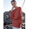 image:imageANRABESS Womens Oversized Sweaters 2025 Long Sleeve Fuzzy Knit Casual Chunky Pullover Sweater Fall Outfits ClothesRust  Birck Red