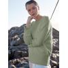 image:imageANRABESS Womens Oversized Sweaters 2025 Long Sleeve Fuzzy Knit Casual Chunky Pullover Sweater Fall Outfits ClothesSage Green
