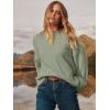 image:imageANRABESS Womens Oversized Sweaters 2025 Long Sleeve Fuzzy Knit Casual Chunky Pullover Sweater Fall Outfits ClothesSage Green