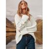image:imageANRABESS Womens Oversized Sweaters 2025 Long Sleeve Fuzzy Knit Casual Chunky Pullover Sweater Fall Outfits ClothesWhite