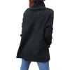 image:imageANRABESS Womens Oversized Turtleneck Batwing Sleeve Spilt Casual Loose Knit Tunic Pullover Sweater Tops 2025 Fall OutfitsBlack