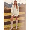 image:imageANRABESS Womens Sweater Dress Oversized Cable Knit Chunky Long Sleeve Short Dresses 2025 Fall Outfits Vacation Winter ClothesBeige