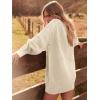 image:imageANRABESS Womens Sweater Dress Oversized Cable Knit Chunky Long Sleeve Short Dresses 2025 Fall Outfits Vacation Winter ClothesBeige