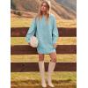 image:imageANRABESS Womens Sweater Dress Oversized Cable Knit Chunky Long Sleeve Short Dresses 2025 Fall Outfits Vacation Winter ClothesBlue