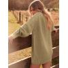 image:imageANRABESS Womens Sweater Dress Oversized Cable Knit Chunky Long Sleeve Short Dresses 2025 Fall Outfits Vacation Winter ClothesKhaki