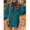 image:imageANRABESS Womens Sweater Dress Oversized Cable Knit Chunky Long Sleeve Short Dresses 2025 Fall Outfits Vacation Winter ClothesOpal
