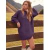 image:imageANRABESS Womens Sweater Dress Oversized Cable Knit Chunky Long Sleeve Short Dresses 2025 Fall Outfits Vacation Winter ClothesPurple