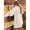 image:imageANRABESS Womens Sweater Dress Oversized Cable Knit Chunky Long Sleeve Short Dresses 2025 Fall Outfits Vacation Winter ClothesWhite