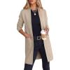 image:imageANRABESS Cardigan Sweater for Women Casual 2025 Fall Fashion Coat Long Sleeve Open Front Knit Coatigan OutwearLight Khaki
