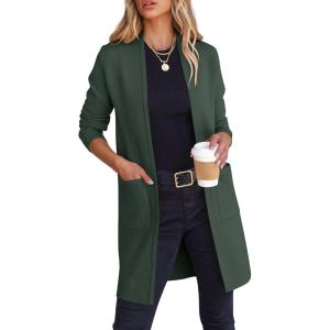image:imageANRABESS Cardigan Sweater for Women Casual 2025 Fall Fashion Coat Long Sleeve Open Front Knit Coatigan OutwearLake