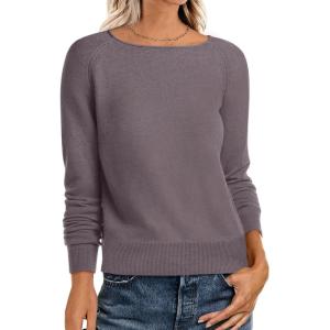 image:imageANRABESS Womens Long Sleeve Rolled Neck Casual Soft Lightweight Basic Pullover Sweater Top 2025 Fall Shirt Work OutfitsNutmeg