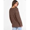 image:imageANRABESS Long Sleeve Shirts for Women V Neck Casual Fall Tops Loose Fit Lightweight Sweaters Tunic Fashion 2025 ClothesDark Brown