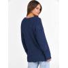 image:imageANRABESS Long Sleeve Shirts for Women V Neck Casual Fall Tops Loose Fit Lightweight Sweaters Tunic Fashion 2025 ClothesDeep Blue