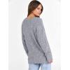 image:imageANRABESS Long Sleeve Shirts for Women V Neck Casual Fall Tops Loose Fit Lightweight Sweaters Tunic Fashion 2025 ClothesGrey